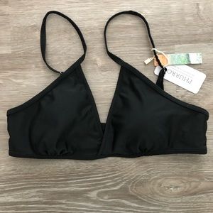 PHURRO Black Bikini Top Size Large